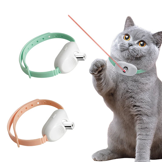 Automatic Moving Laser Cat Collar Toy - Self-Entertainment for Bored Cats